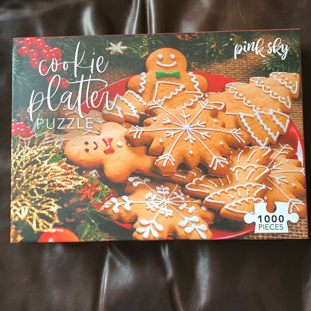 Pink Sky Cookie Platter 1000 Piece Puzzle